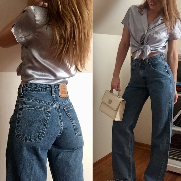 levi's vintage wide leg jeans